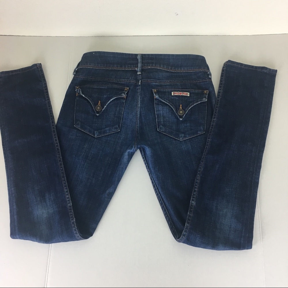 Hudson Dark Skinny Flap Picket Jeans
